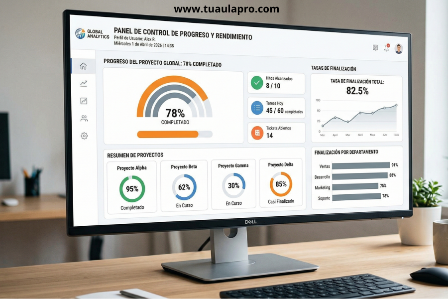 Insignias y rankings LMS corporativo. Archivo: lms-dashboard-gamificacion.jpg